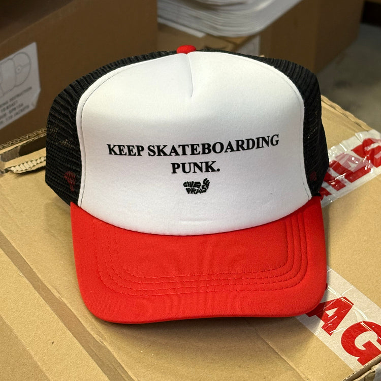 Give Praise Records "Keep Skateboarding Punk" Trucker Hat